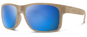 Dockside Men Sunglasses-Wood/ Carribean Blue