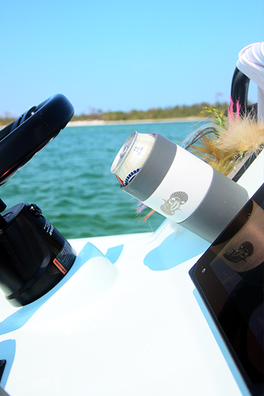 ToadFish Non-Tipping Slim Can Cooler- White
