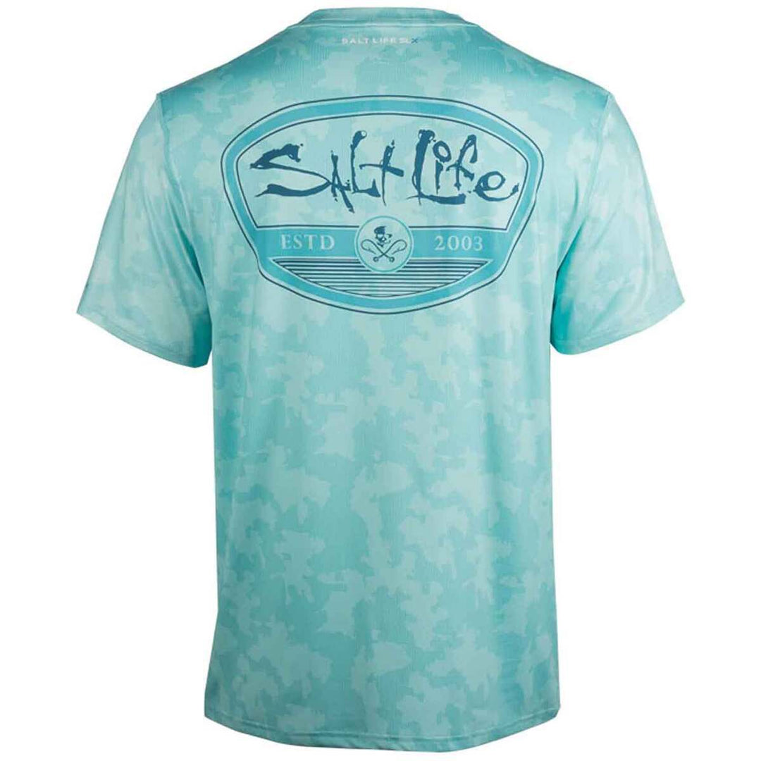 CamoX Short Sleeve Performance Pocket Tee-Aruba Blue