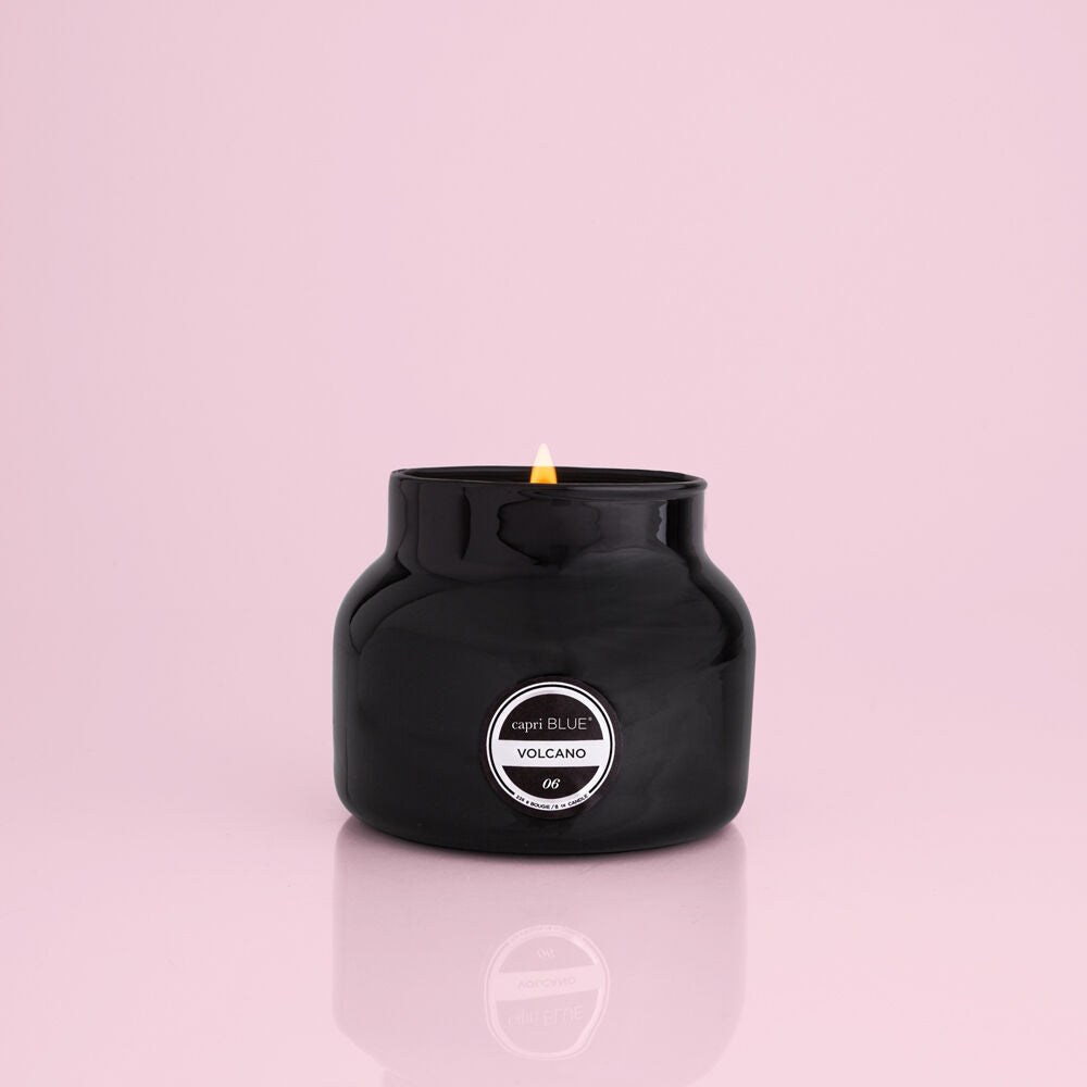 Volcano Petite Jar Candle - Black