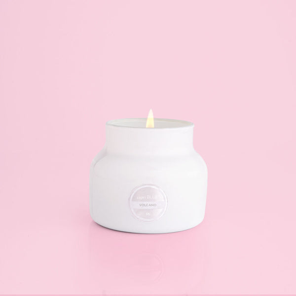 Volcano Petite Jar Candle - White