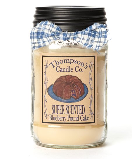 Thompson's Candle Co Mason Jar Candles - Blueberry Pound